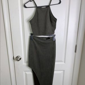 Green Two Piece Top + Skirt